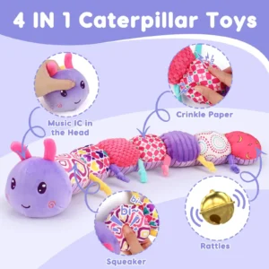 Soft Musical Caterpillar Plush Toy