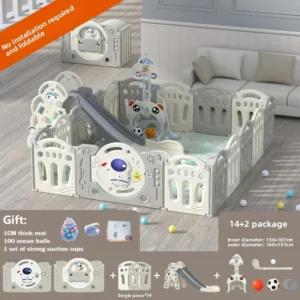 Unisex Playpen with Playground Activities use Indoor Outdoor
